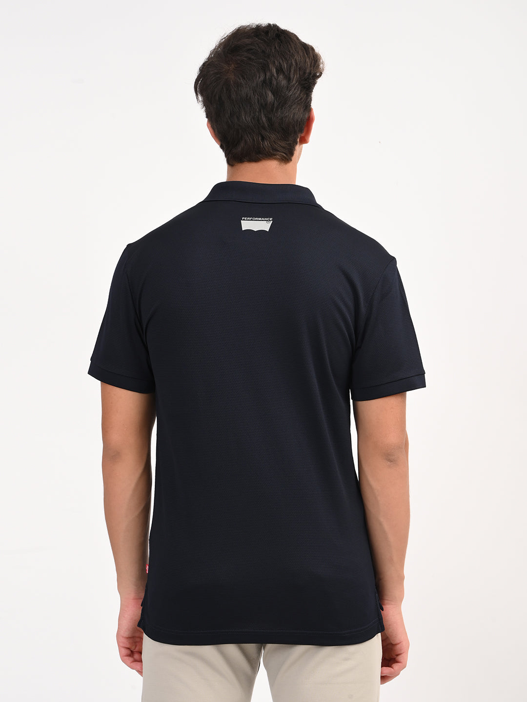 Men's Solid Black Polo T-Shirt