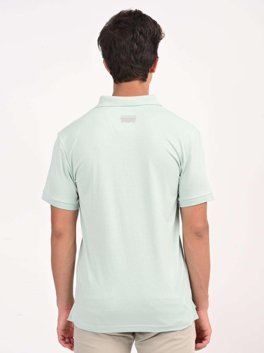 Men's Solid Light Green Polo T-Shirt