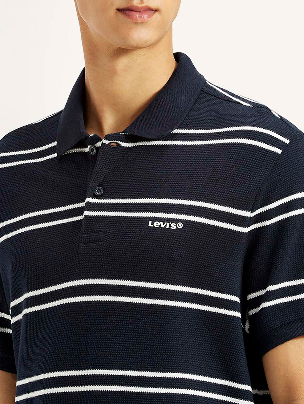 Men's Striped Slim Fit Polo T-shirt