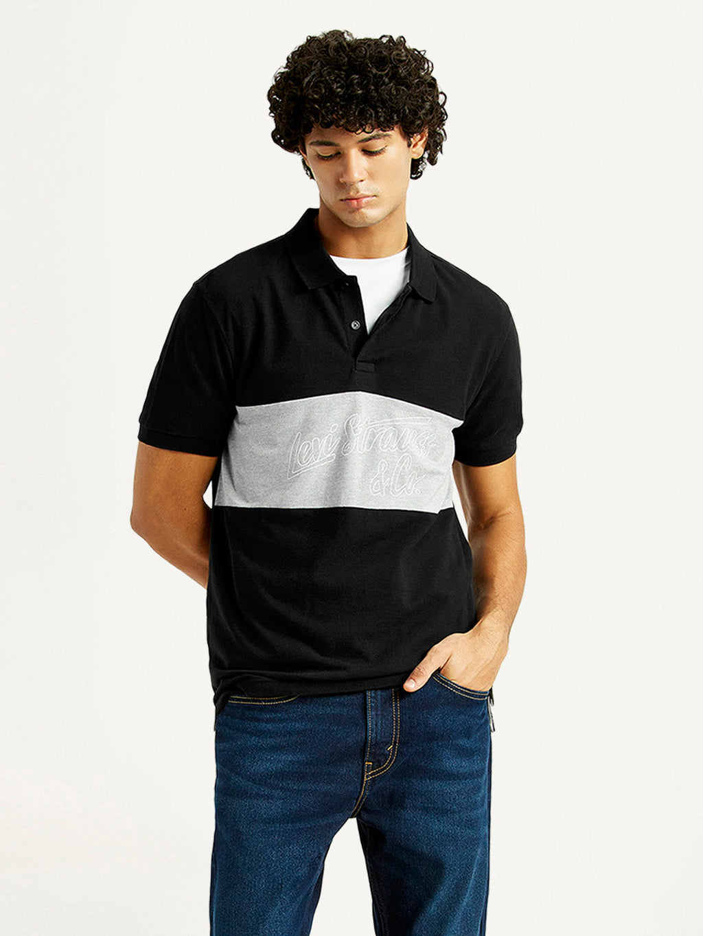 Men's Pure Cotton Slim Fit Polo T-shirt