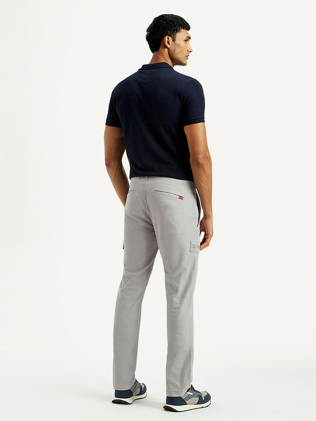 Men's 511 Grey Slim Fit Mid Rise Cargo Trousers