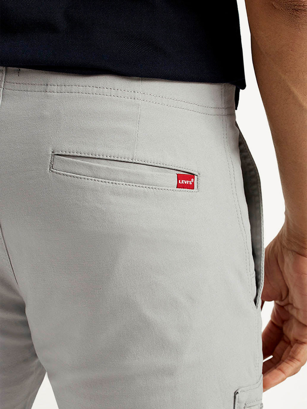 Men's 511 Grey Slim Fit Mid Rise Cargo Trousers