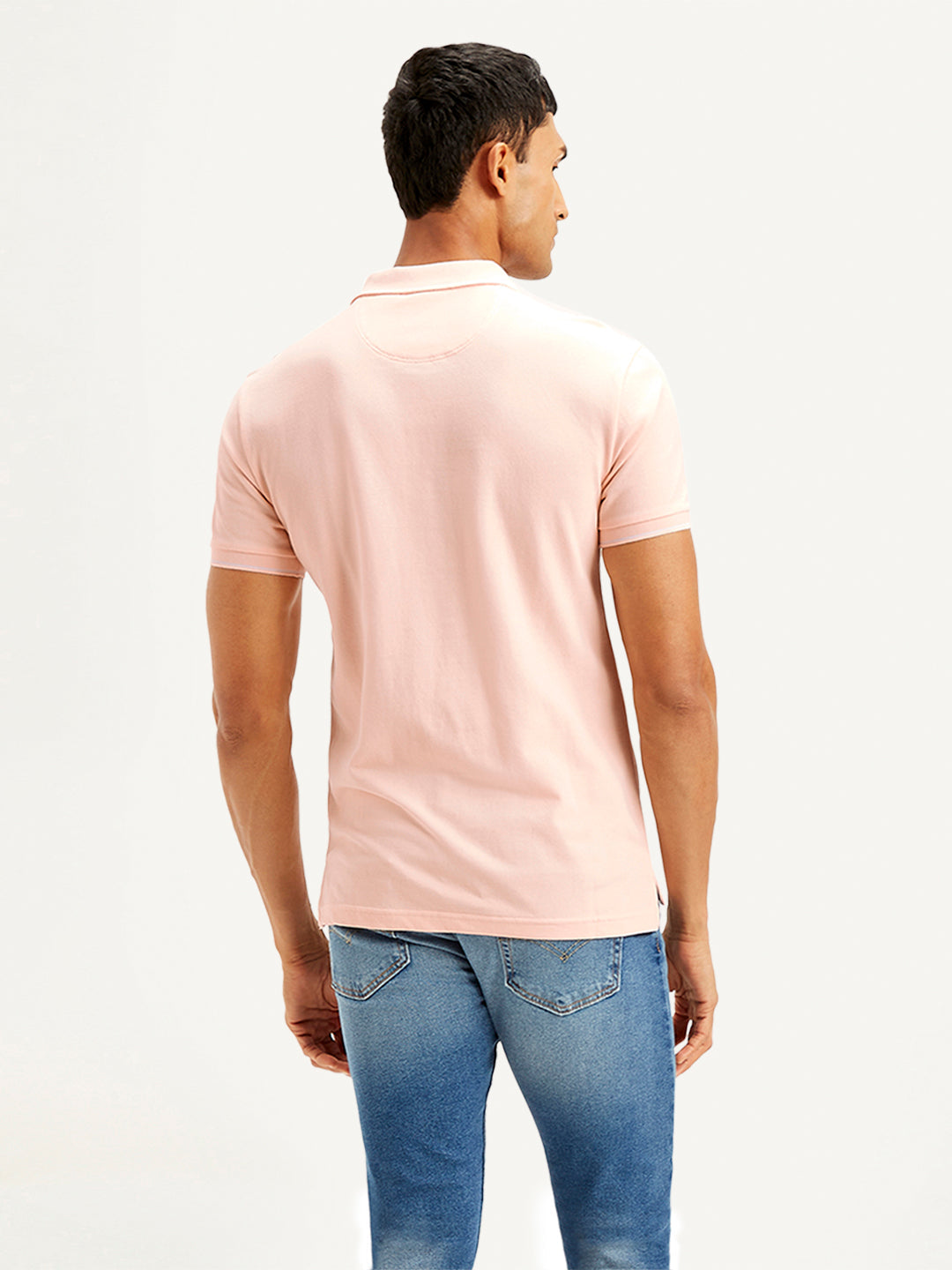Men's Solid Slim Fit Polo T-shirt