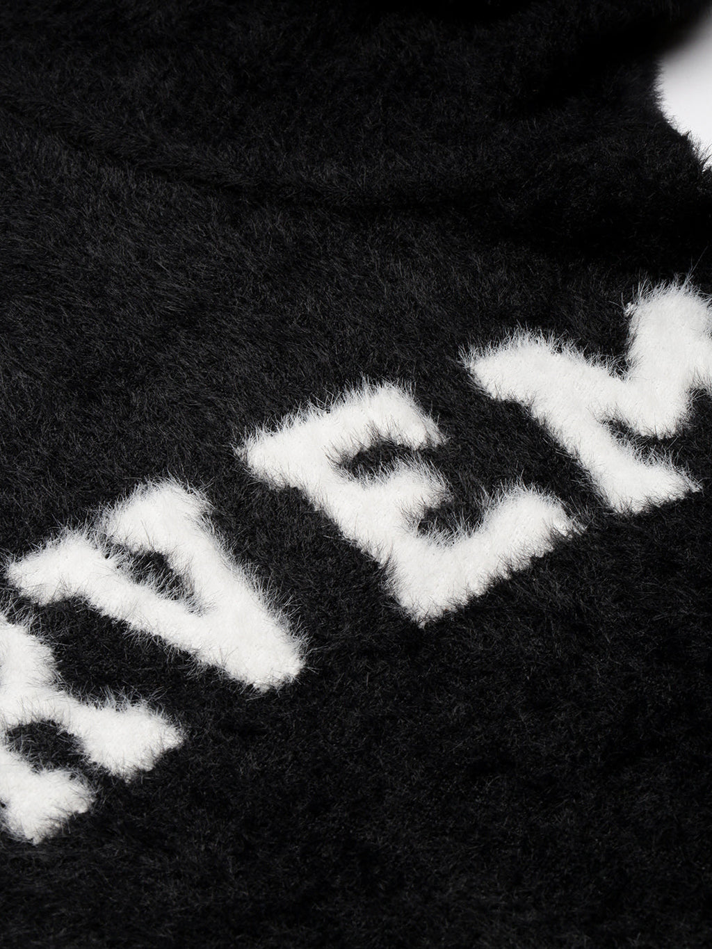 Men's Black Typography Turtle Neck Long Sleeves Pullover