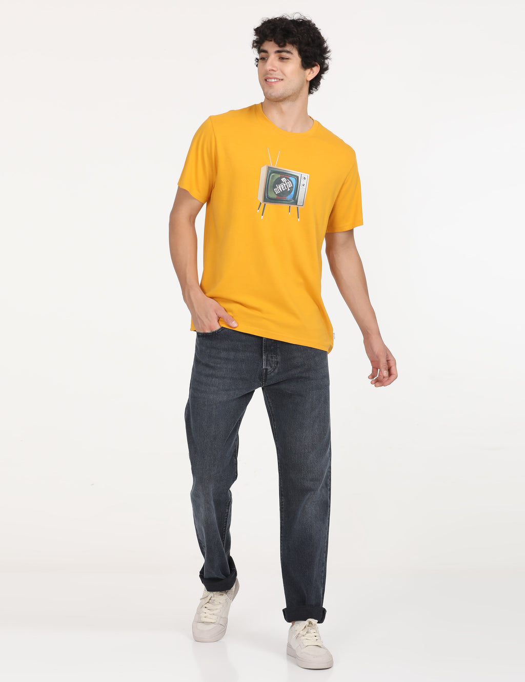 Men's Graphic Print Loose Fit T-Shirt