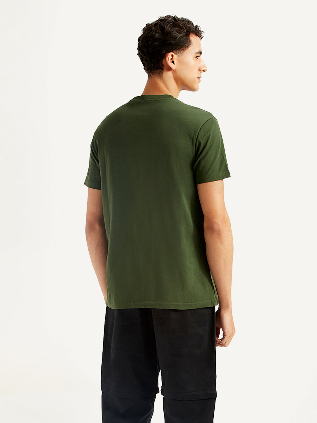 Men's Typographic Print Slim Fit T-shirt