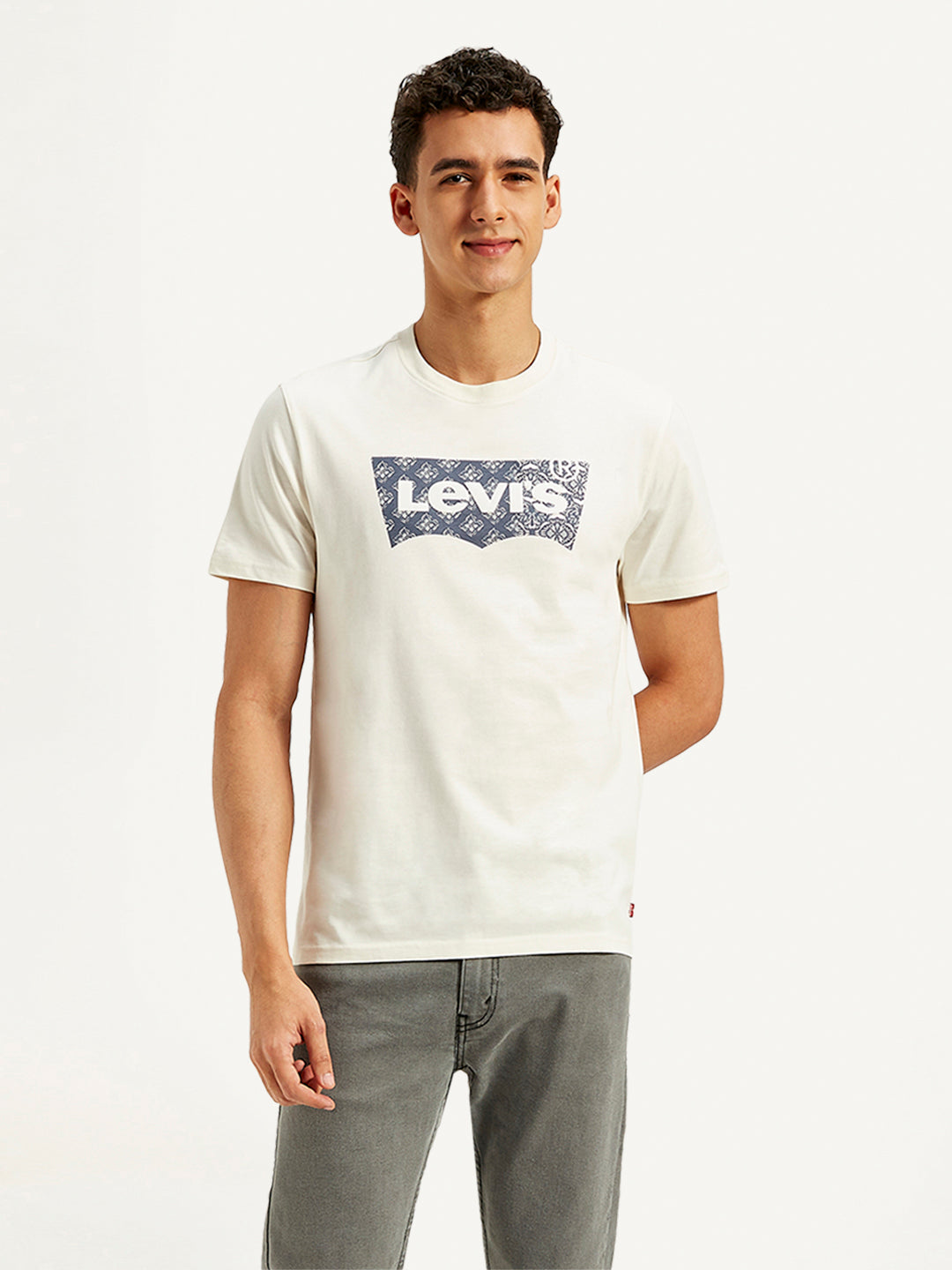 Men's Brand Logo Slim Fit T-Shirt