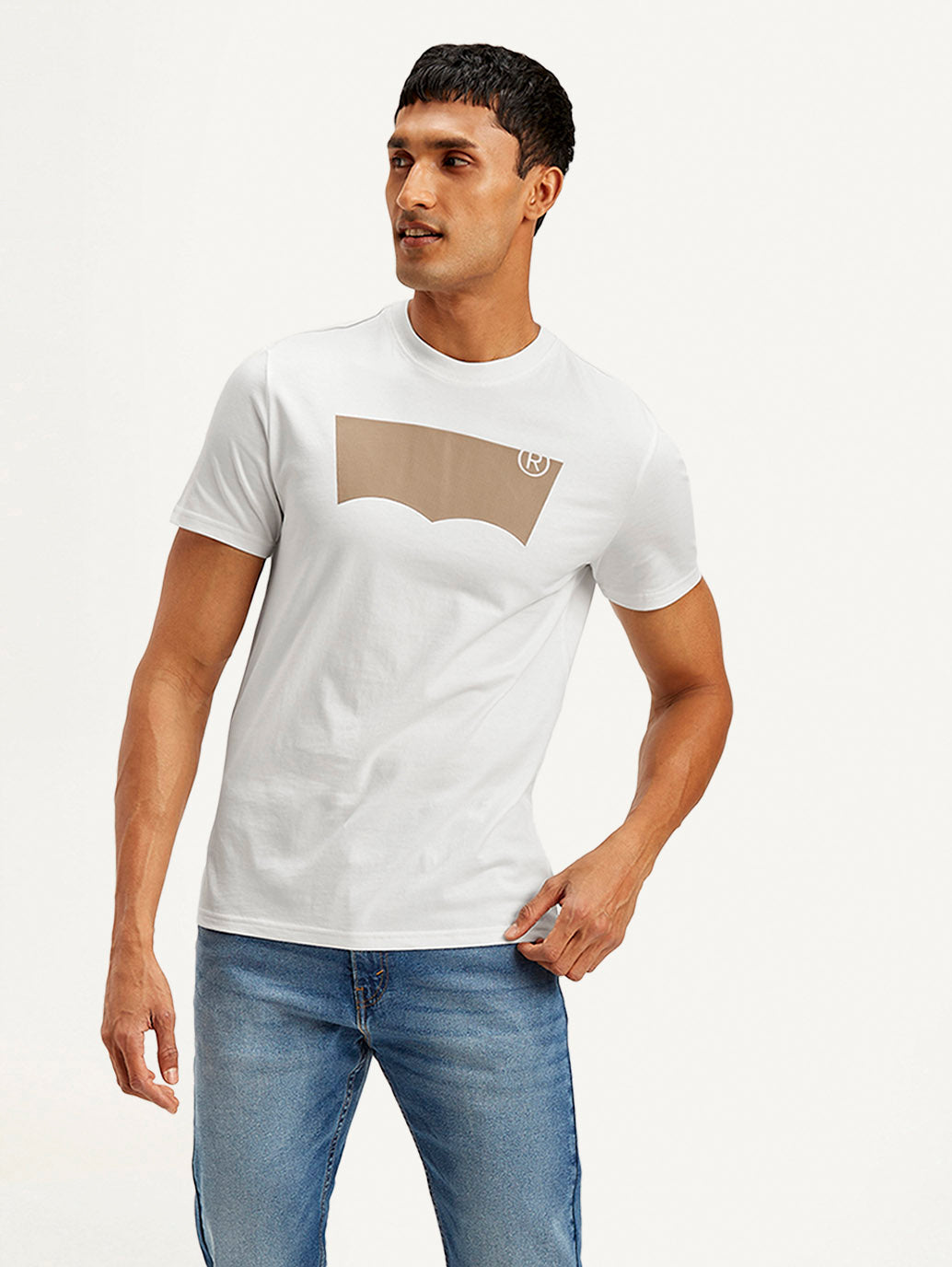 Men's Brand Logo Slim Fit T-shirt