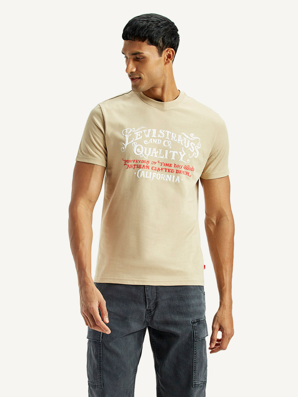 Men's Typographic Print Slim Fit T-Shirt