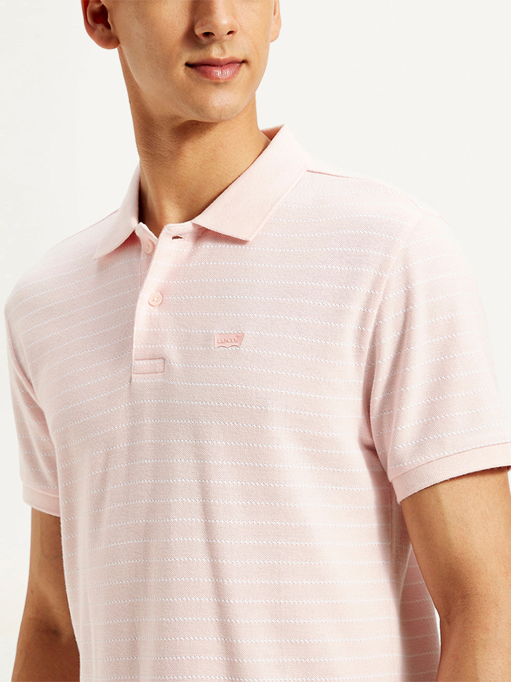 Men's Pin Stripes Slim Fit Polo T-Shirt