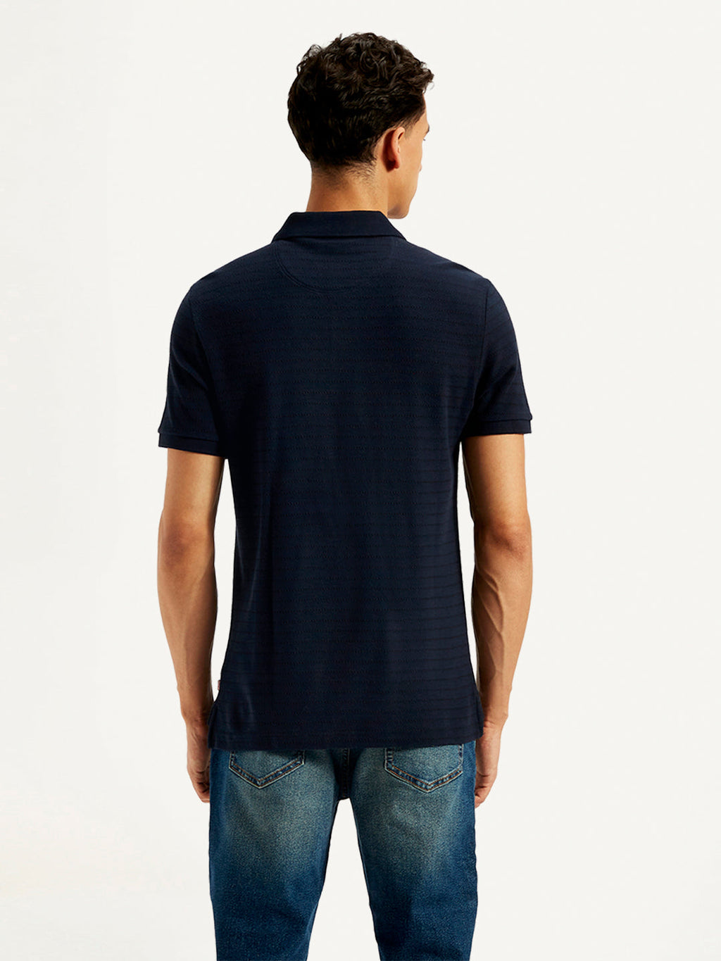 Men's Pin Stripes Slim Fit Polo T-Shirt