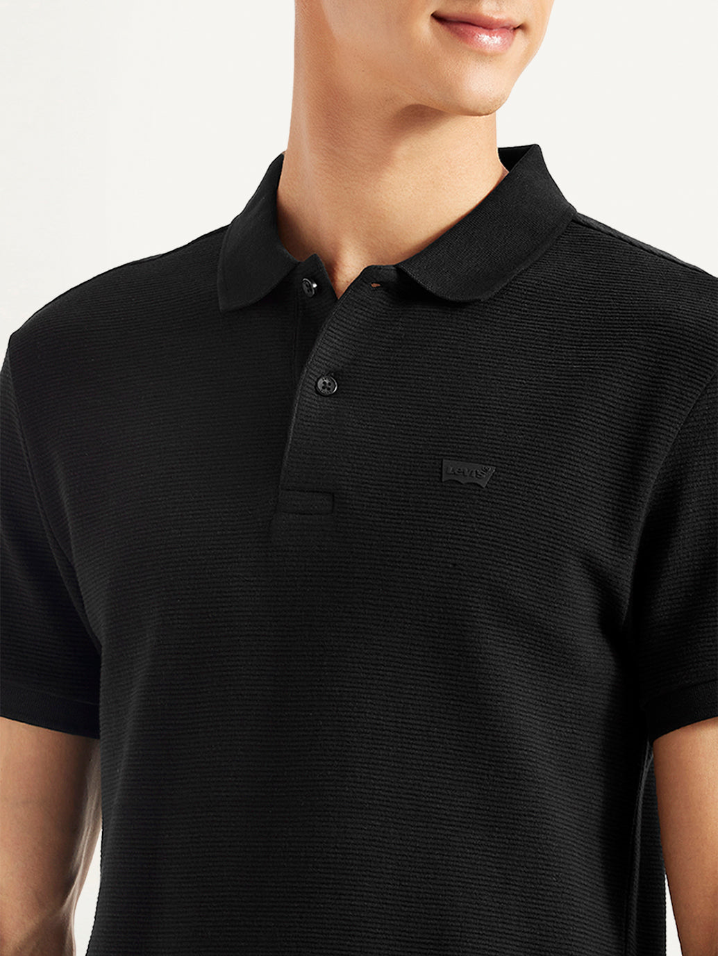 Men's Solid Slim Fit Polo T-shirt