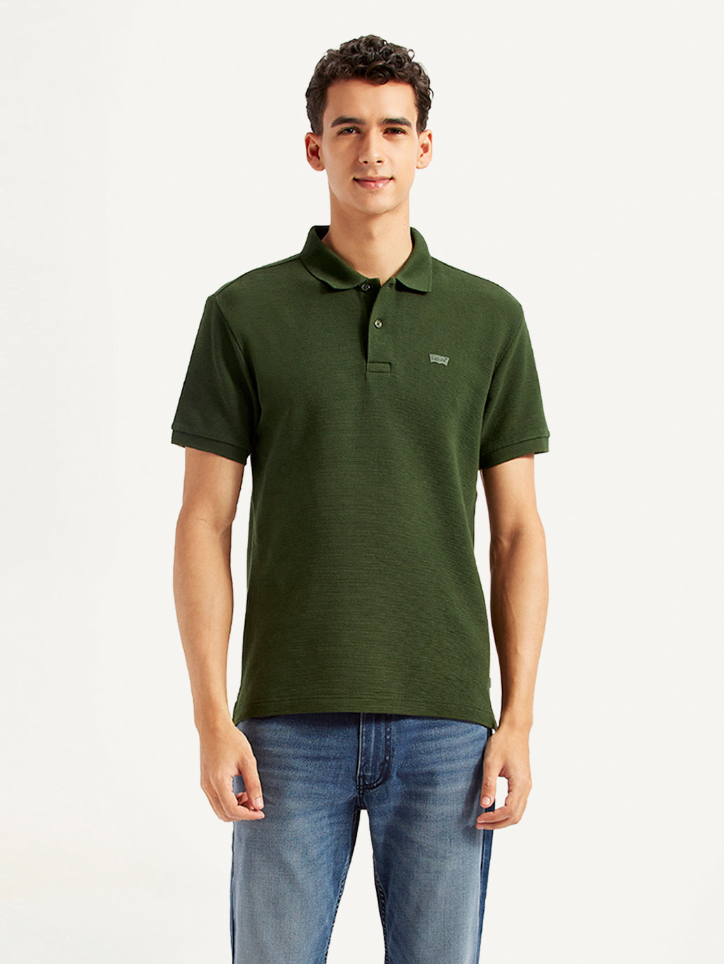 Men's Solid Slim Fit Polo T-shirt