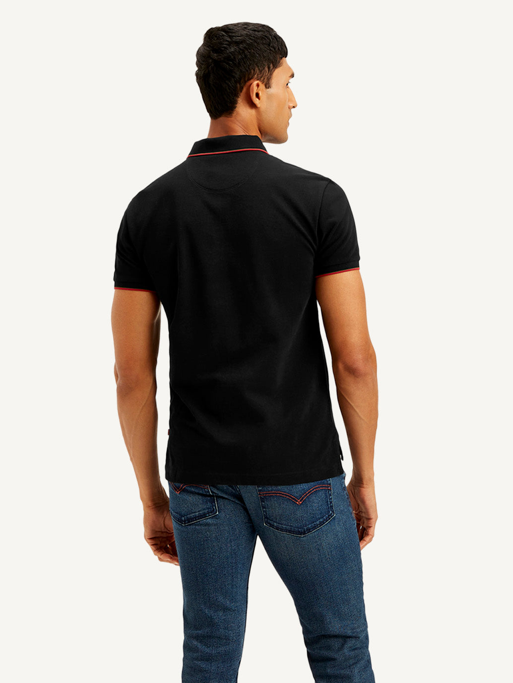 Men's Solid Slim Fit Polo T-shirt