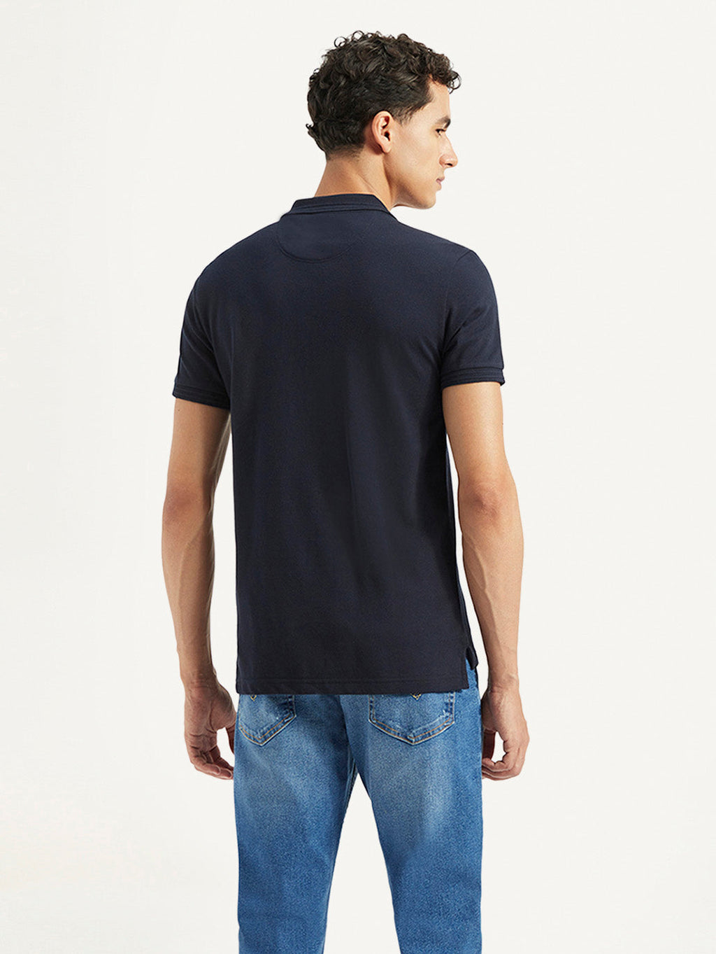 Men's Solid Slim Fit Polo T-shirt