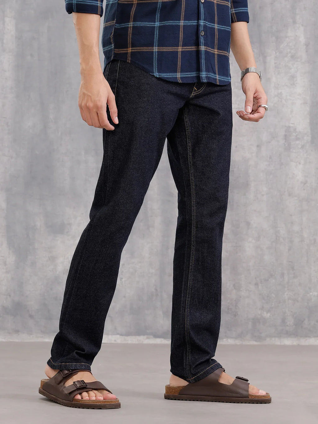 Classic Dk Blue Rinse Wash Jeans | Blue