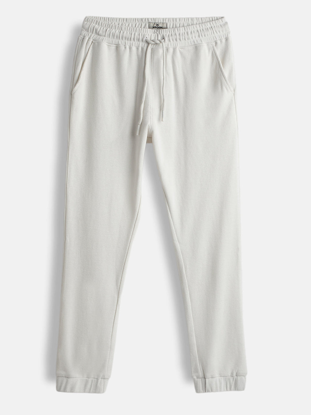 Solid Beige Regular Fit Jogger