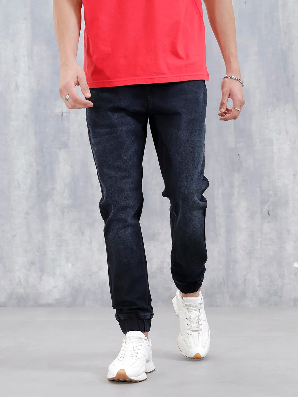 Men's Casual Jogger Fit Jeans  | Dark Grey