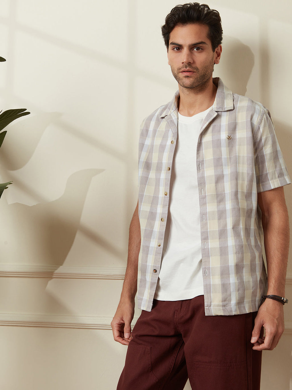 Casual Corduroy Resort Fit Shirt | Pink