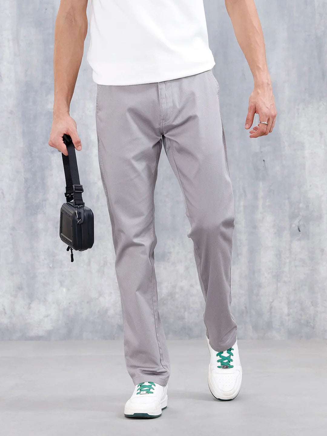 Men's Straight Fit Woven Jogger | Grey