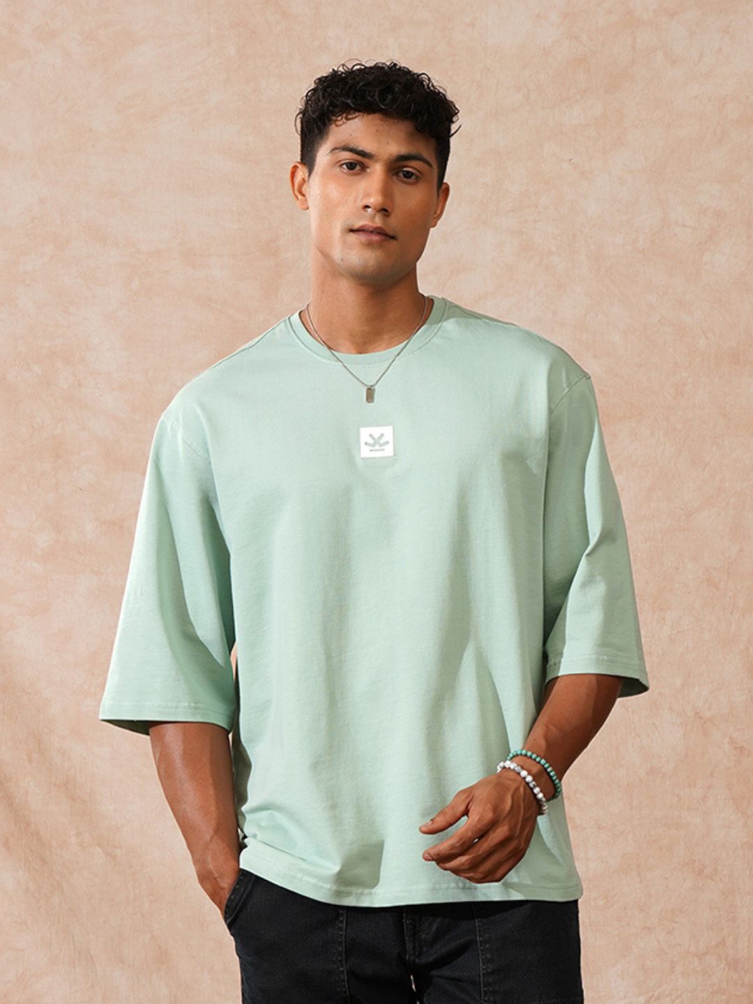 Solid 3/4th Sleeve T-Shirt | Green