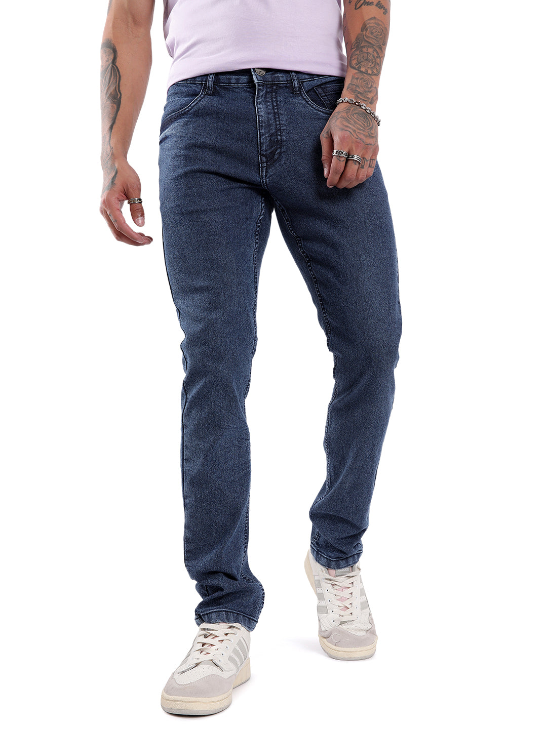 Durable Slim Fit Blue Jeans