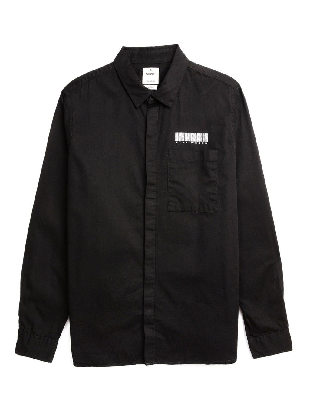 Classic Black Barcode Printed Shirt