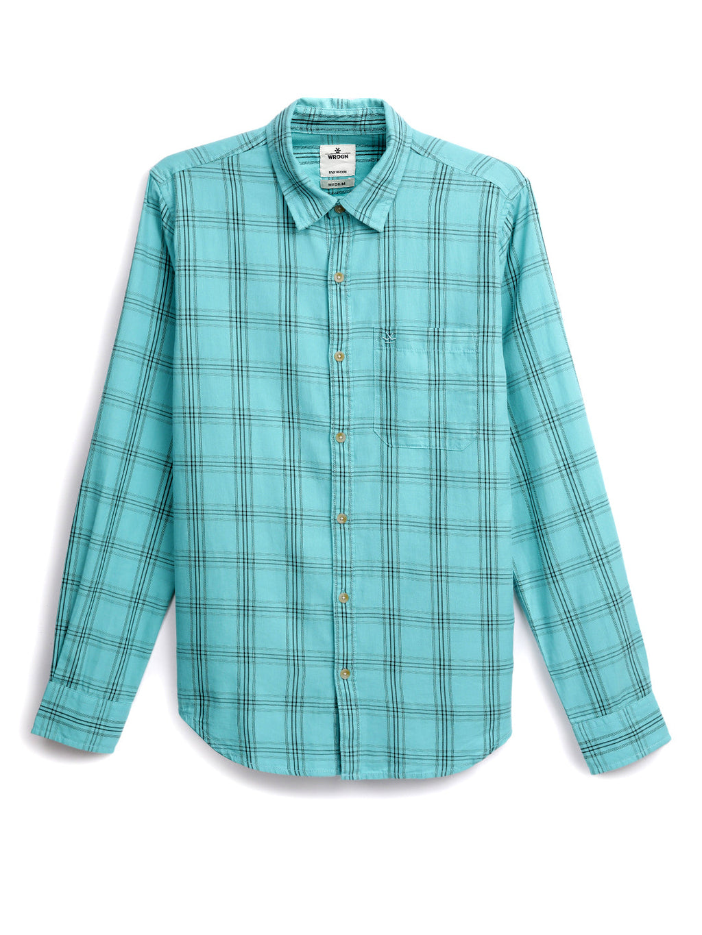 Blue Delight Casual Checked Shirt