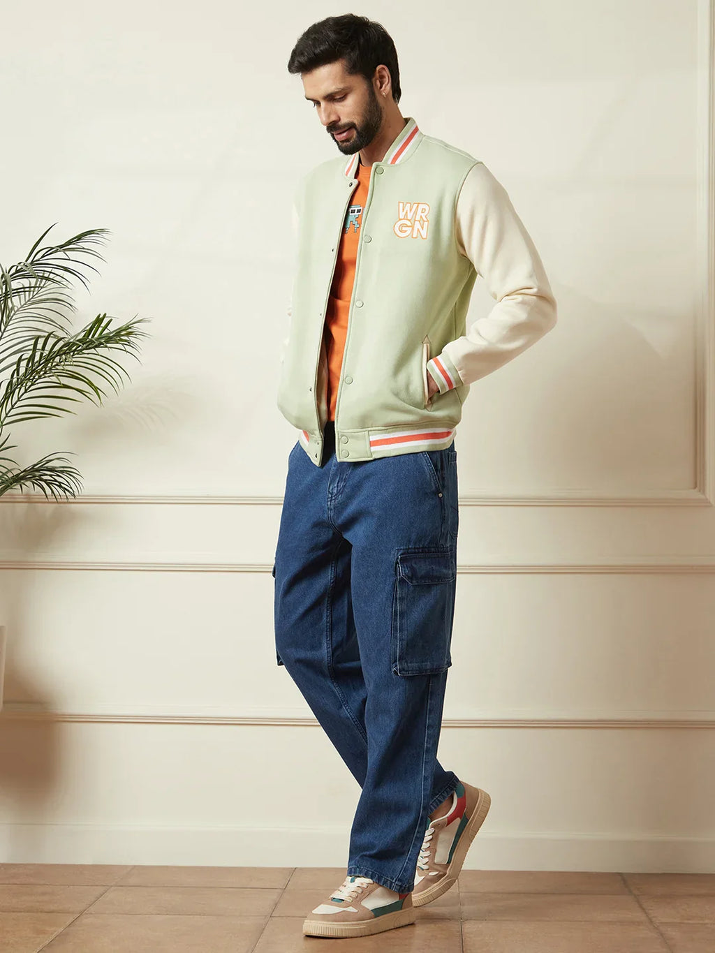 Loose Fit Darkstone Denim Cargo | Blue