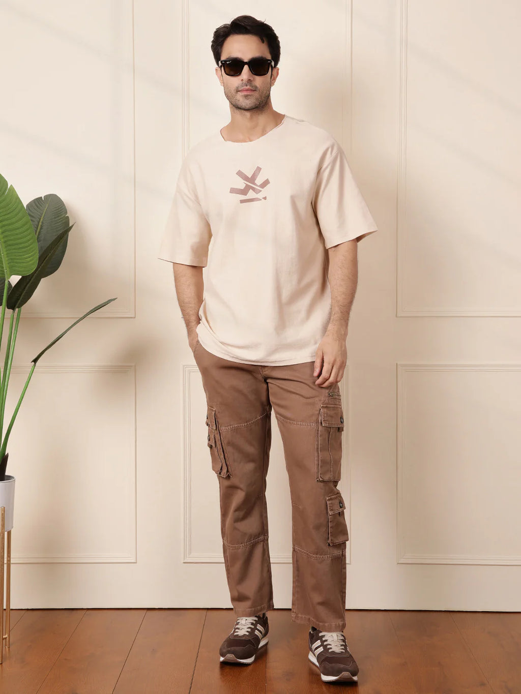 Heavy GSM Raw Edge Collar T-Shirt