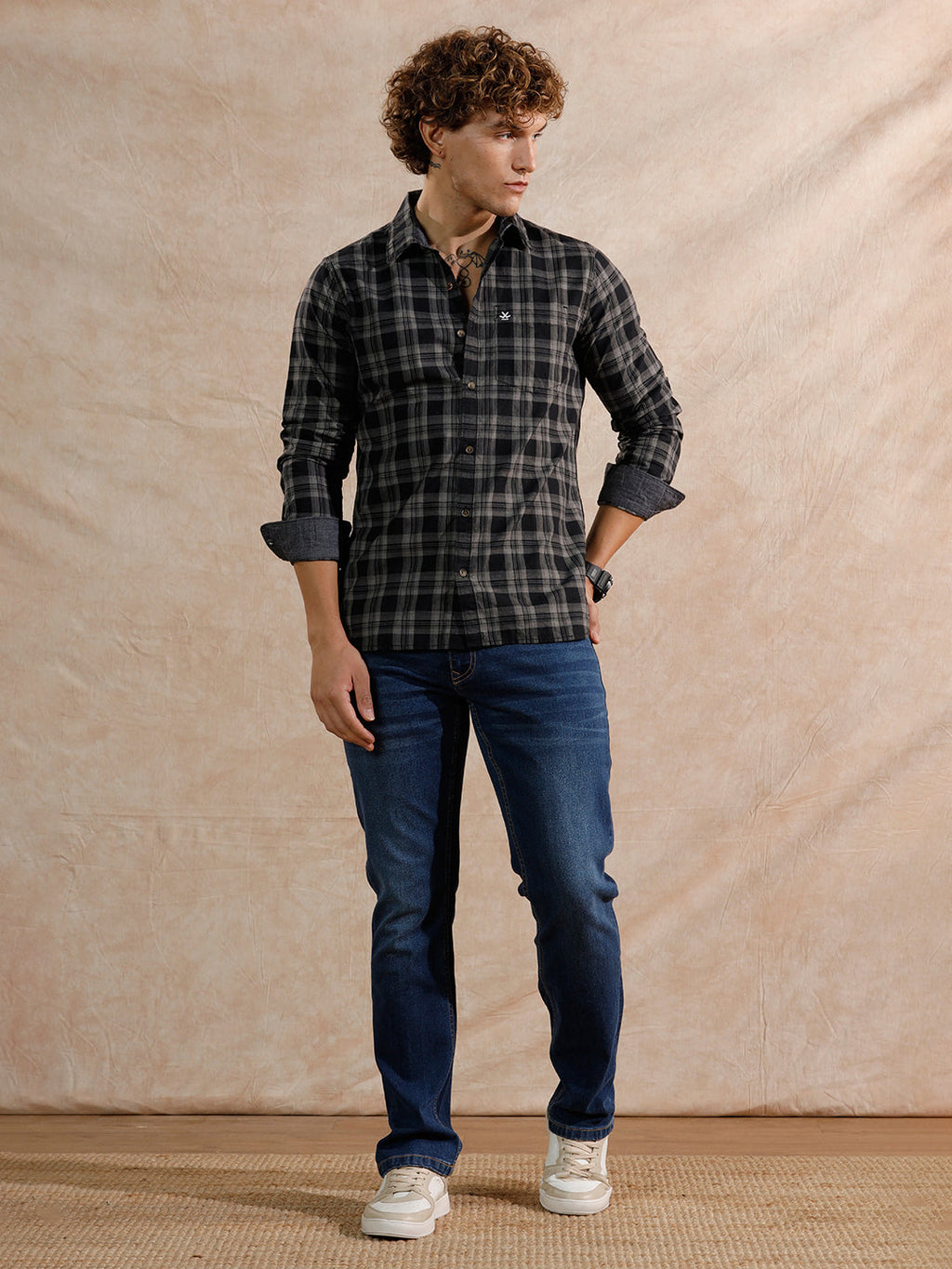 Casual Heavy Fade Straight Fit Jeans | Blue