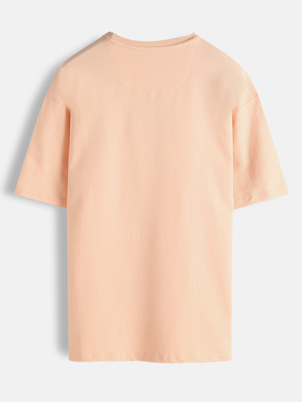 Embroidered Oversized Fit T-Shirt | Peach