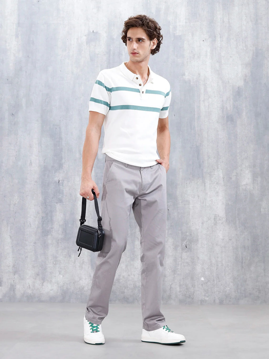 Men's Straight Fit Woven Jogger | Grey