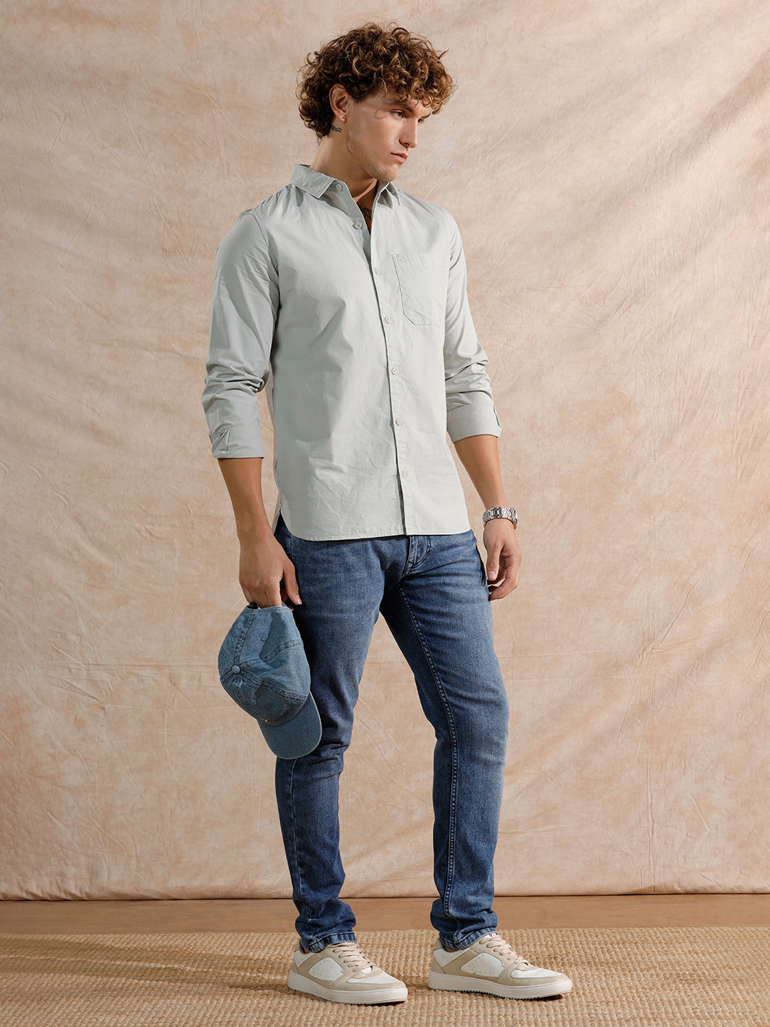 Casual Heavy Fade Slim Fit Jeans | Dark Blue