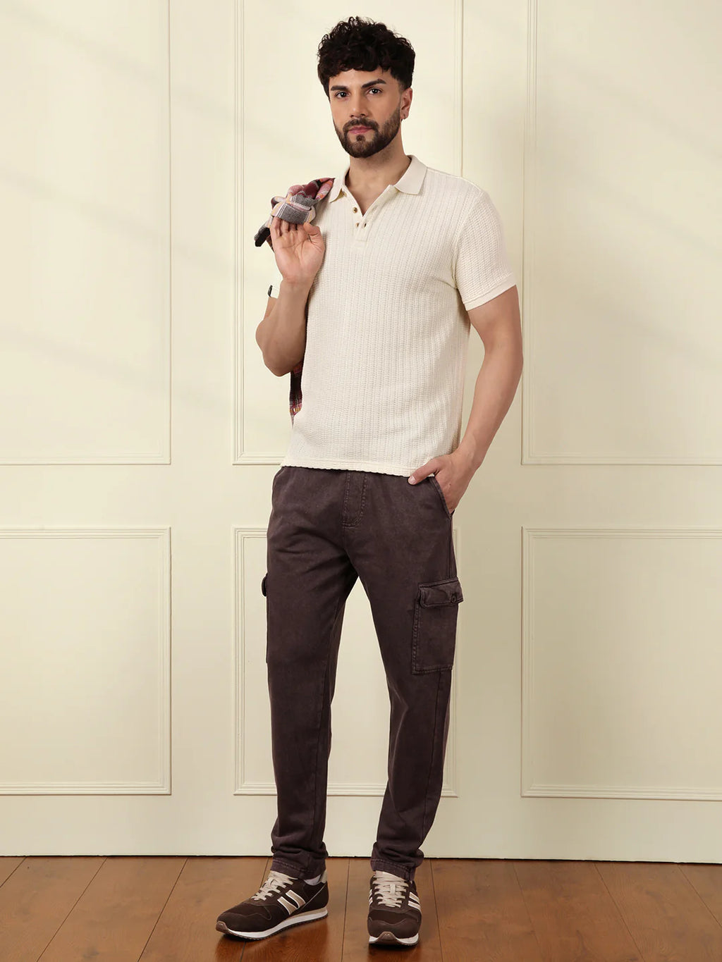 Acid Washed Jogger | Dark Brown