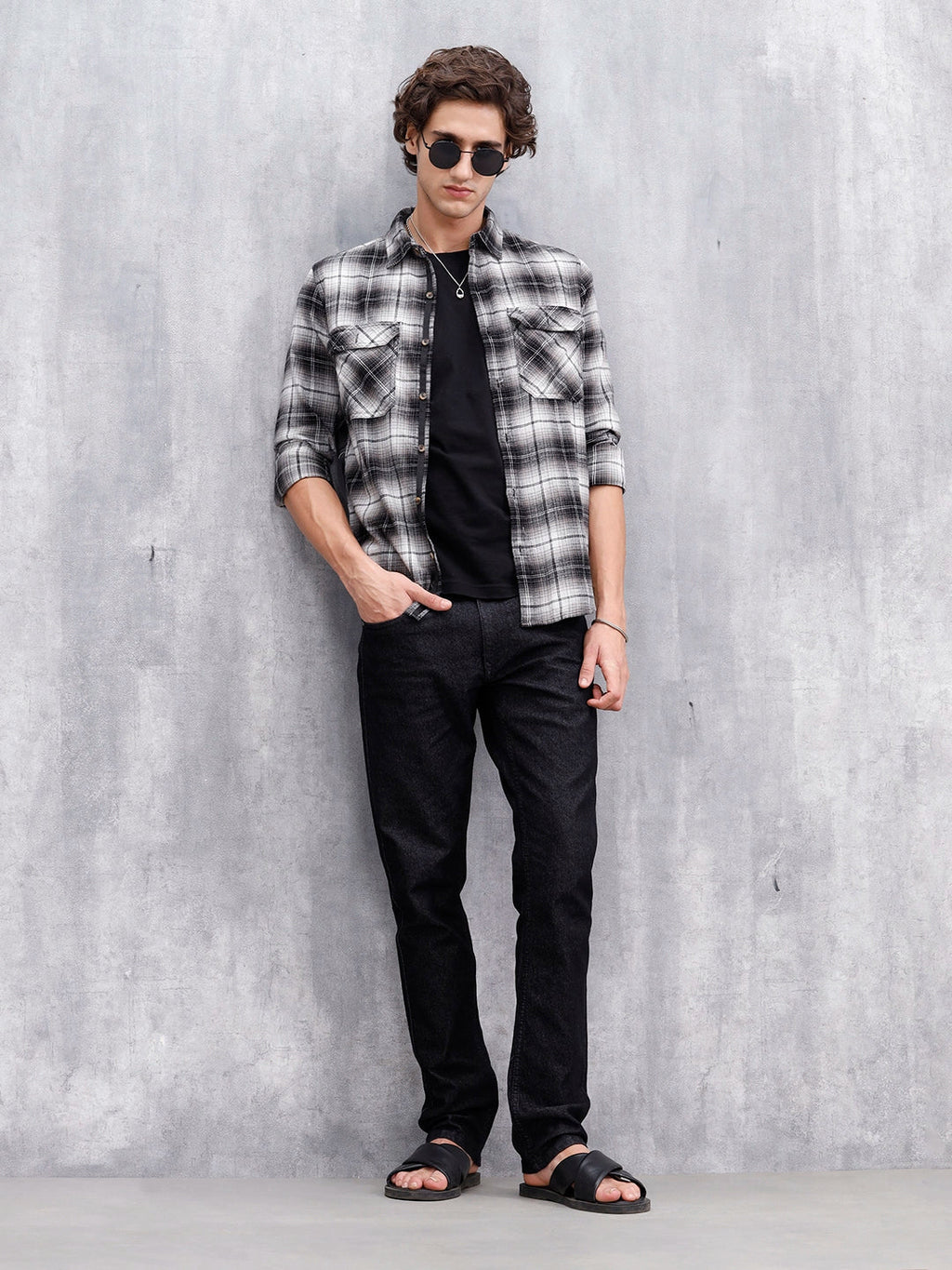 Casual Men Slim Fit Jeans | Black