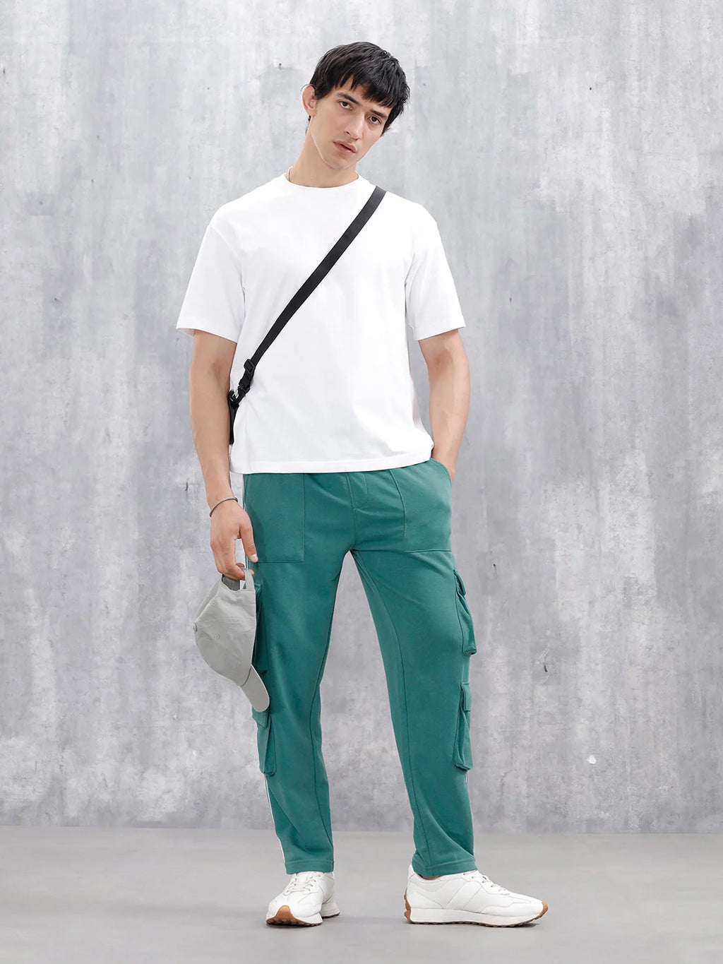Men’s Relaxed Fit Knit Jogger With Utility Pockets | Teal