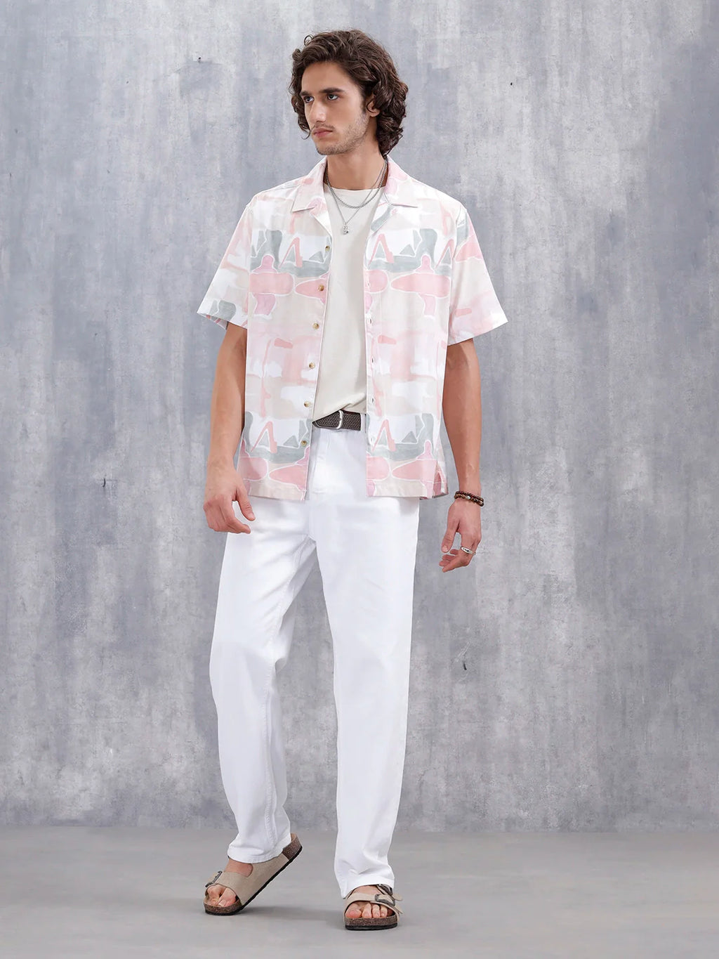 Anti-Fit Distressed Jeans | White