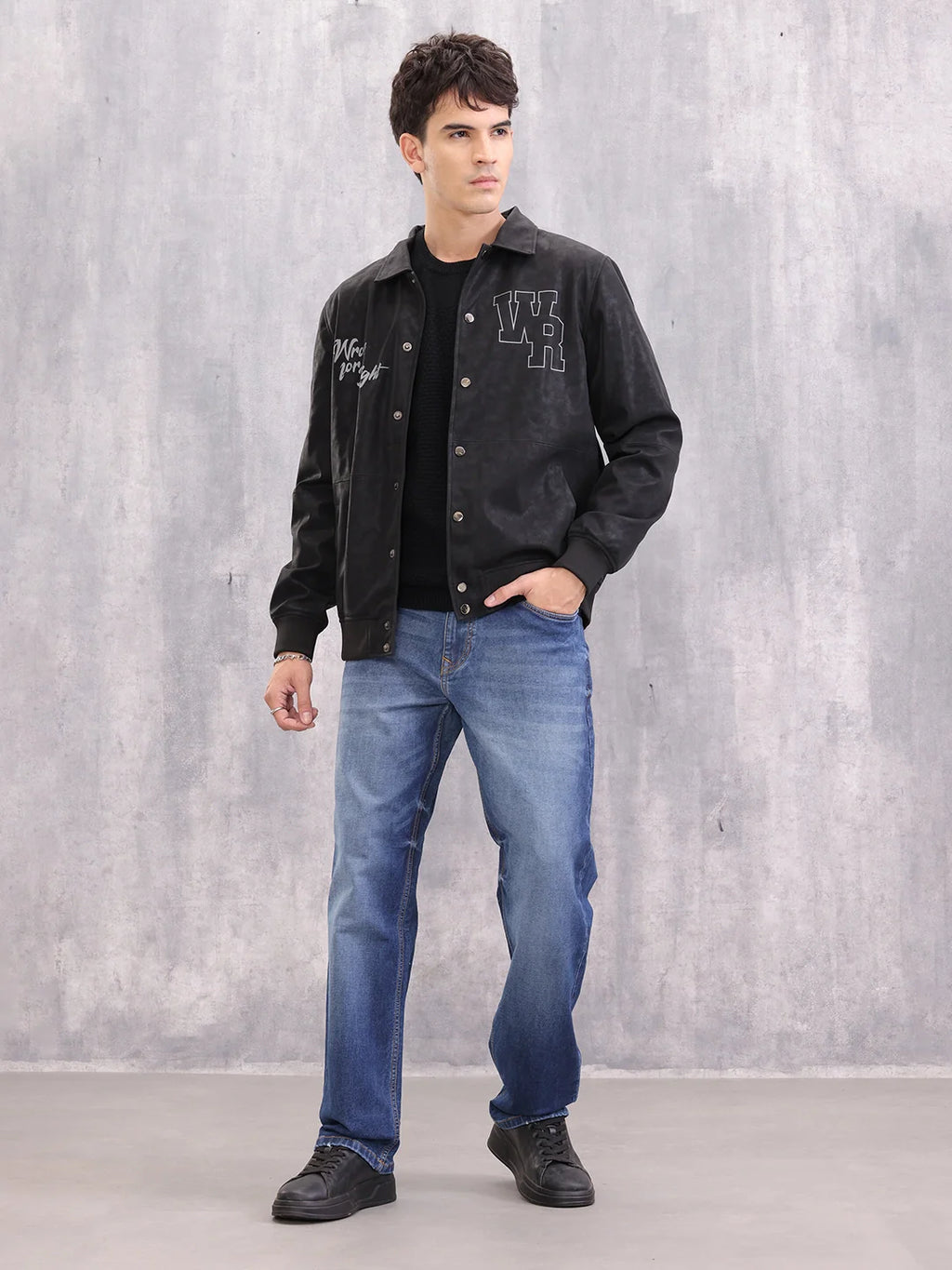 Anti Fit Mid Washed Cotton Spandex Jeans I Dark Stone