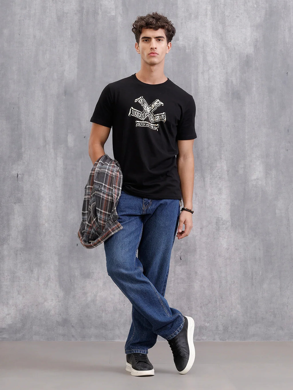 Bandana Printed T-Shirt | Black