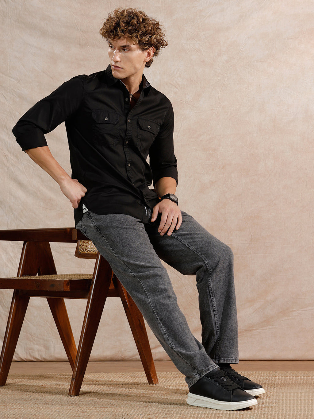 Casual Anti Fit Jeans | Dark Grey