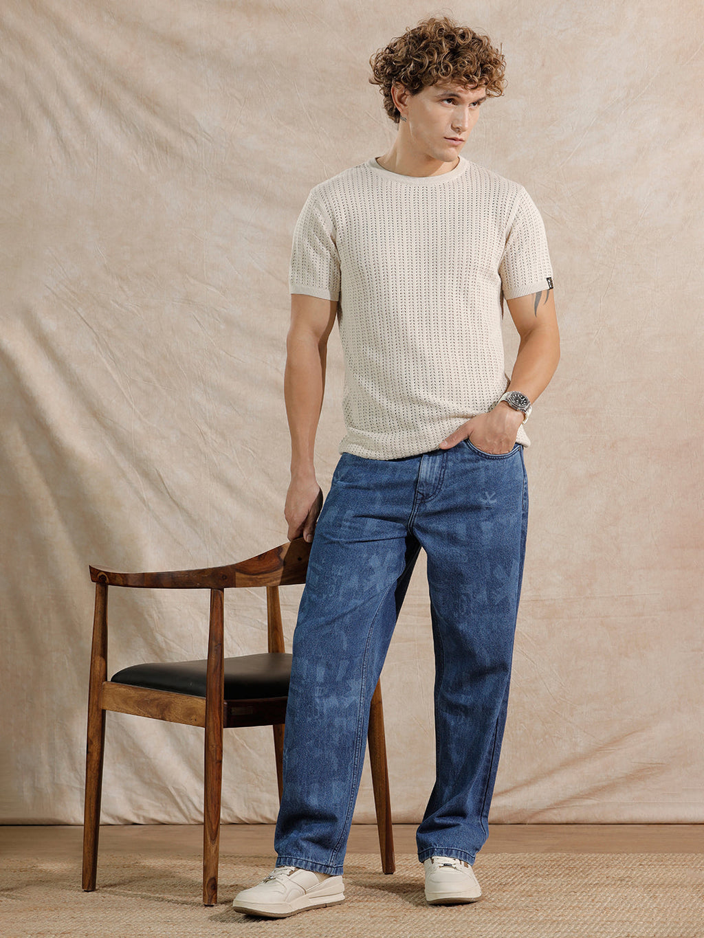 Casual Loose Fit Jeans | Med Stone