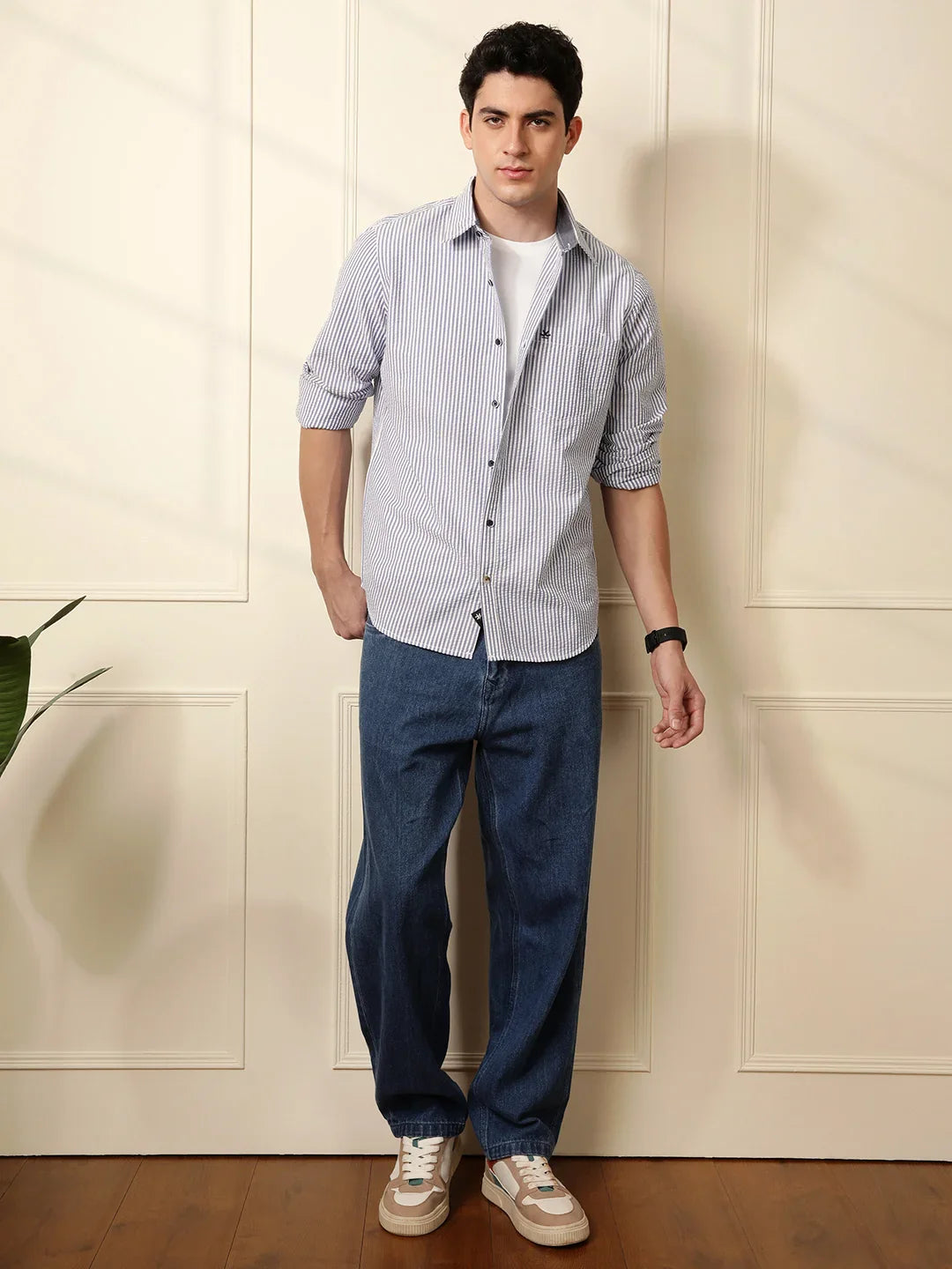 Classic Striped Shirt in Blue