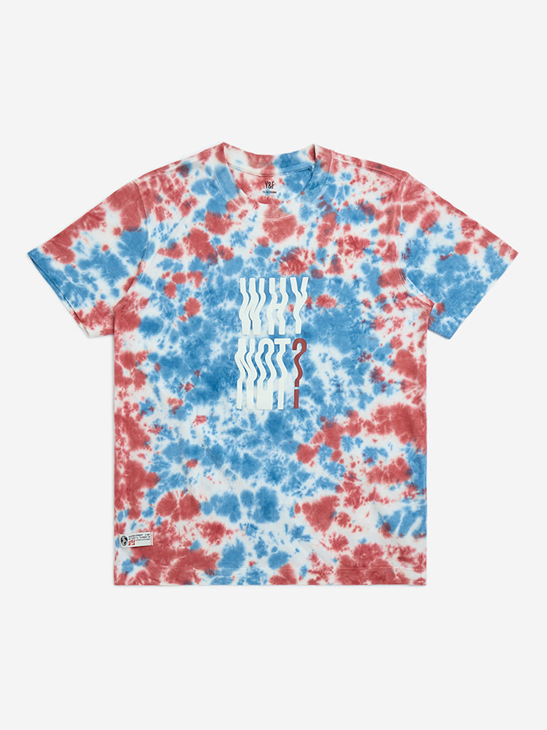 Y&F Kids Multicolour Tie-Dye Design Cotton T-Shirt