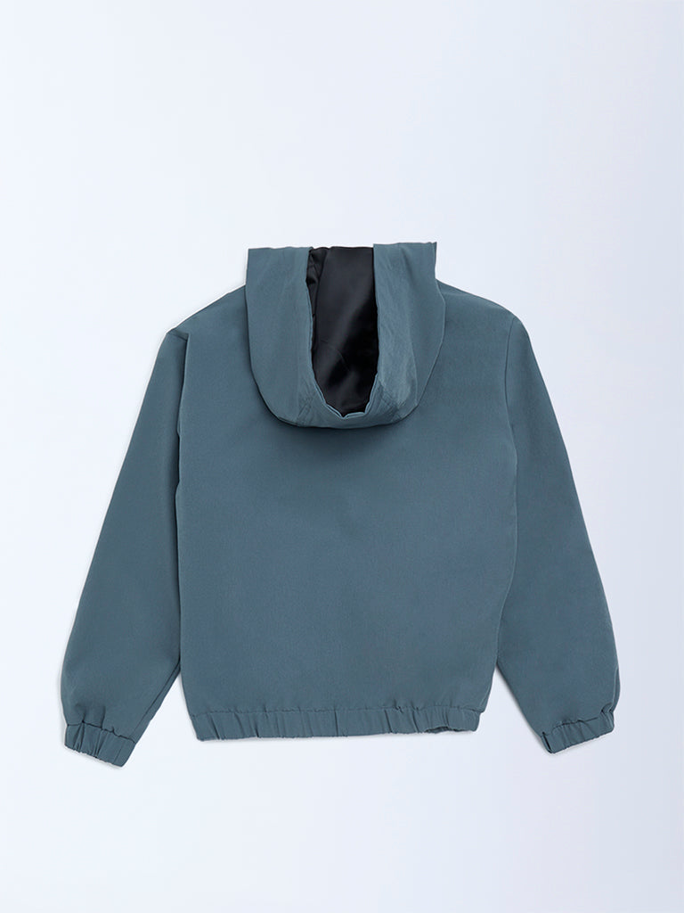 Y&F Kids Teal Bomber Jacket