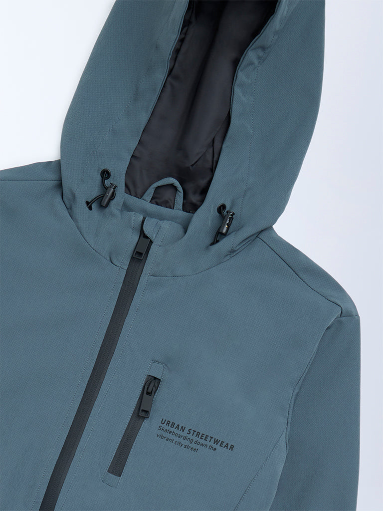 Y&F Kids Teal Bomber Jacket