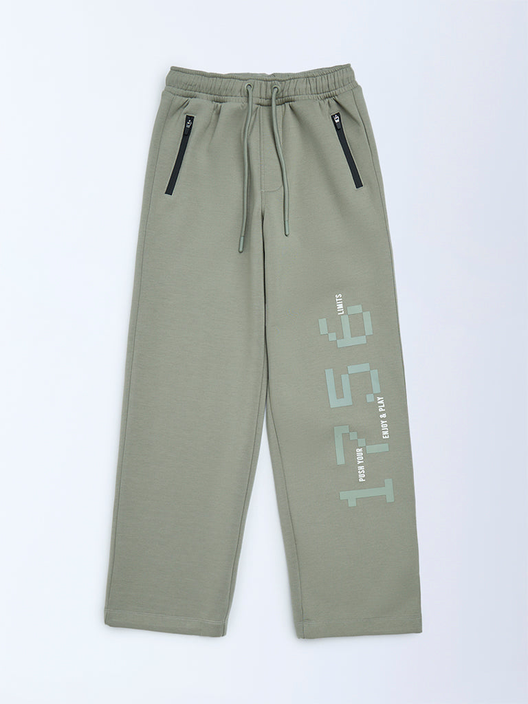 Y&F Kids Sage Printed Mid-Rise Pants