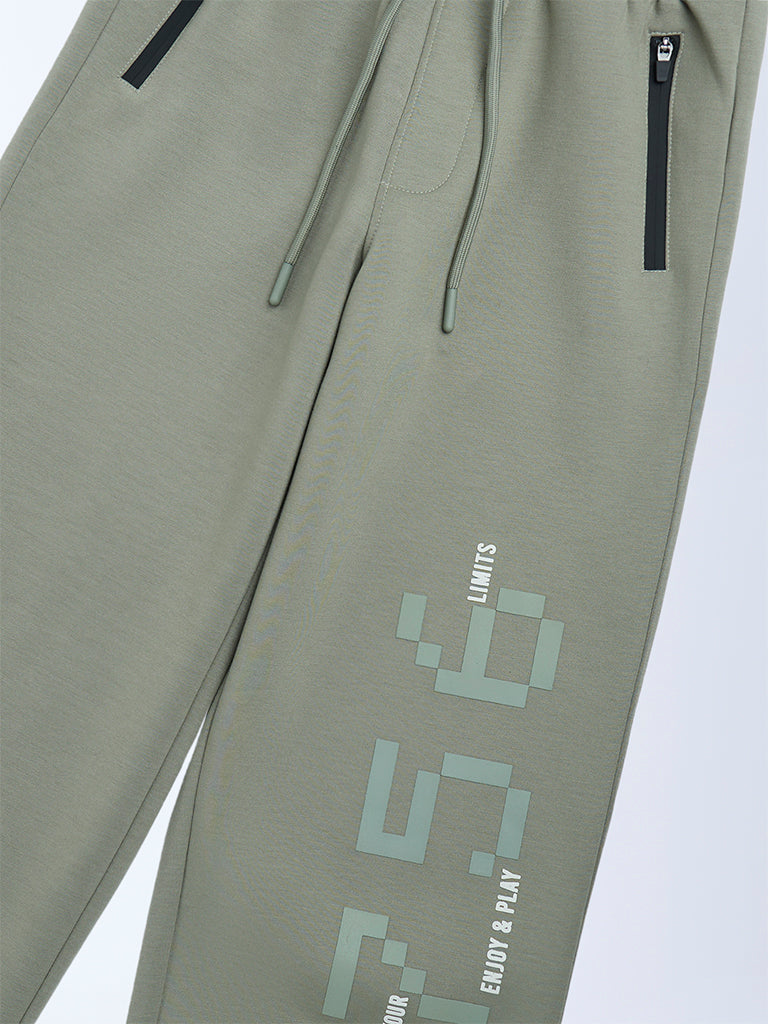 Y&F Kids Sage Printed Mid-Rise Pants