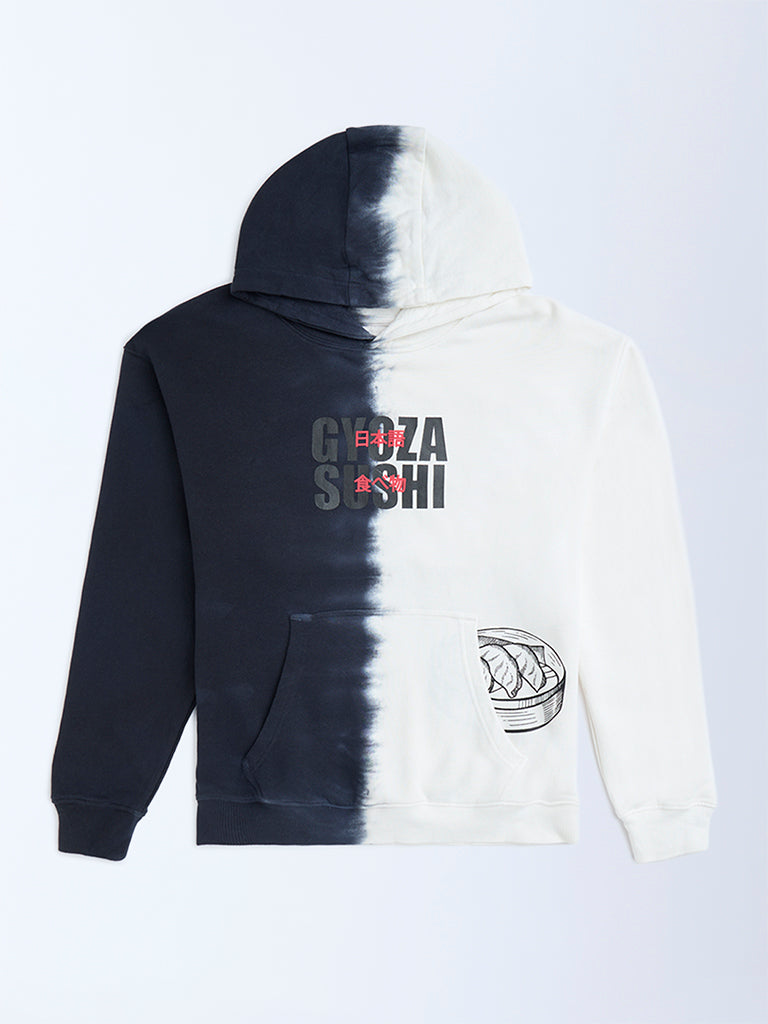 Y&F Kids Multicolour Ombre Cotton Hoodie