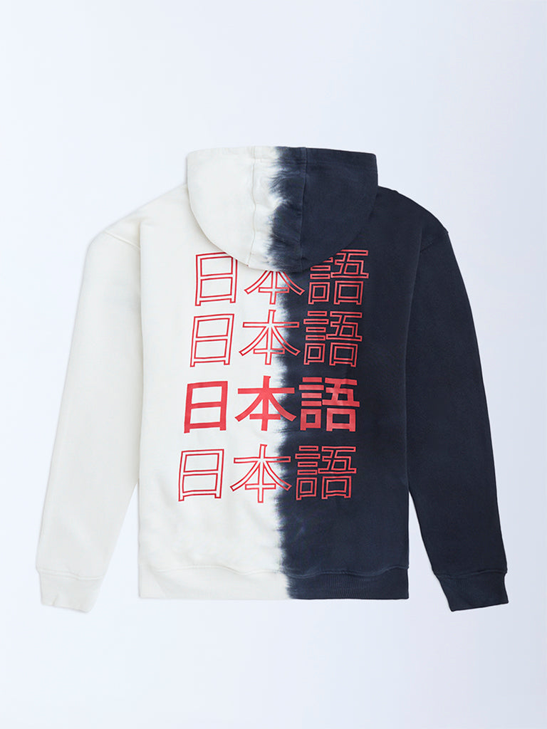 Y&F Kids Multicolour Ombre Cotton Hoodie